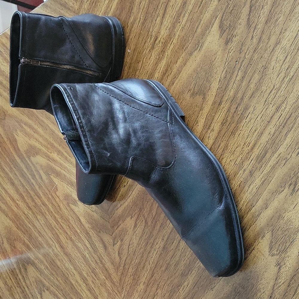 Black men's boots 16